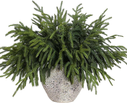 64 ramas de pino Norfolk de Navidad artificiales de 18 pulgadas par...