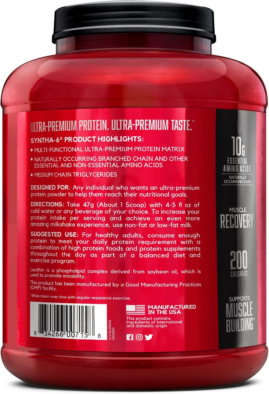 BSN SYNTHA-6 - Proteína de suero en polvo con caseína micelar, aisl...