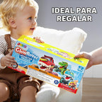 JOYIN - Paquete de 3 camiones monstruos de juguete, autos iluminado...
