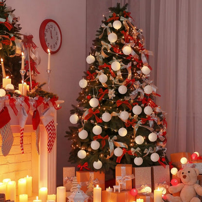 Adornos de bola de Navidad de 30 quilates, decoración de árbol de N...