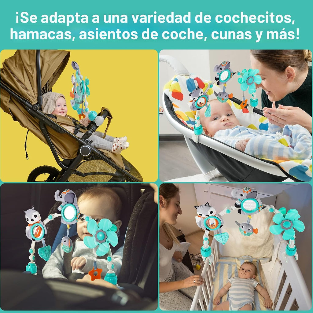 Lynncare Juguetes de Arco de Moisés Ajustable para Bebés y Niños Pe...