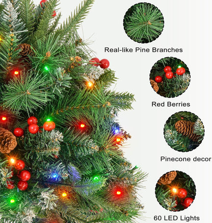 Relleno de urna para árbol de Navidad, funciona con pilas, con temp...