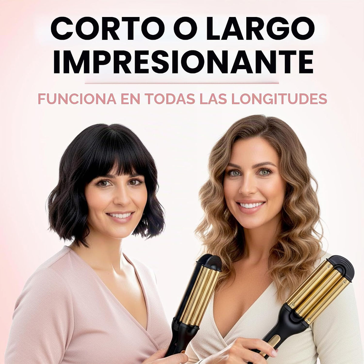 ELLA BELLA® Rizador abierto (ondulador profundo), herramienta de cr...