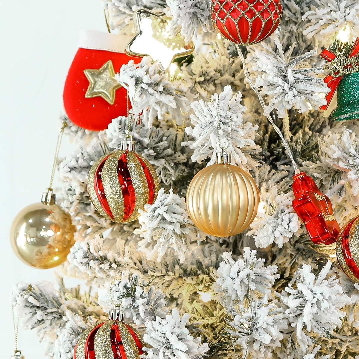 SHareconn 30 pzas bolas de árbol de Navidad de 2.36 pulgadas, bolas...