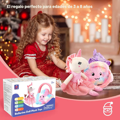 Juguetes de unicornio para niñas de 4 a 6 años, muñeca de bailarina...