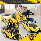BLUEJAY Transform RC Cars para niños de 3 a 12 años, coche de contr...