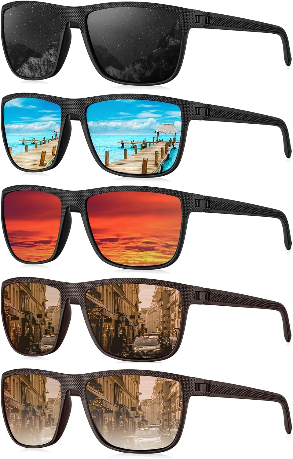 KALIYADI Gafas de sol polarizadas para hombre, gafas de sol clásica...