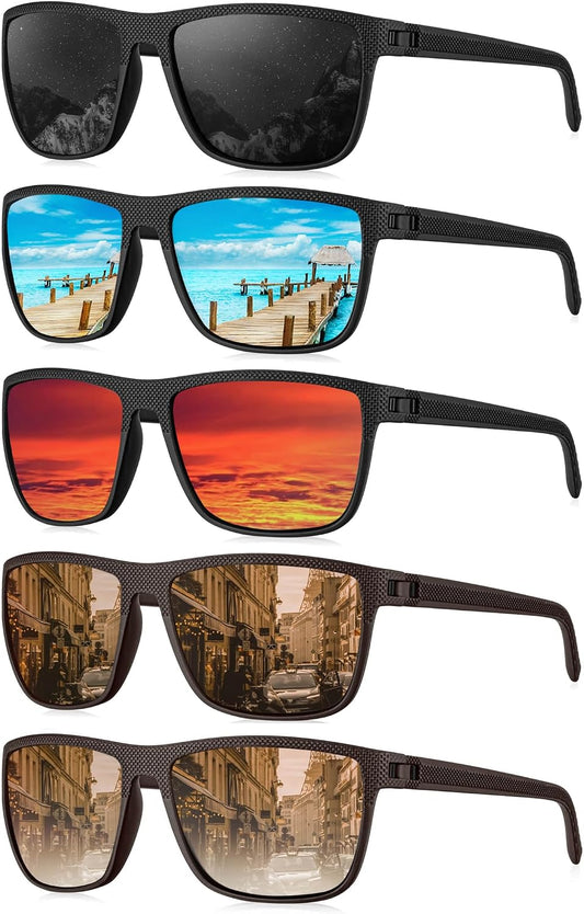 KALIYADI Gafas de sol polarizadas para hombre, gafas de sol clásica...