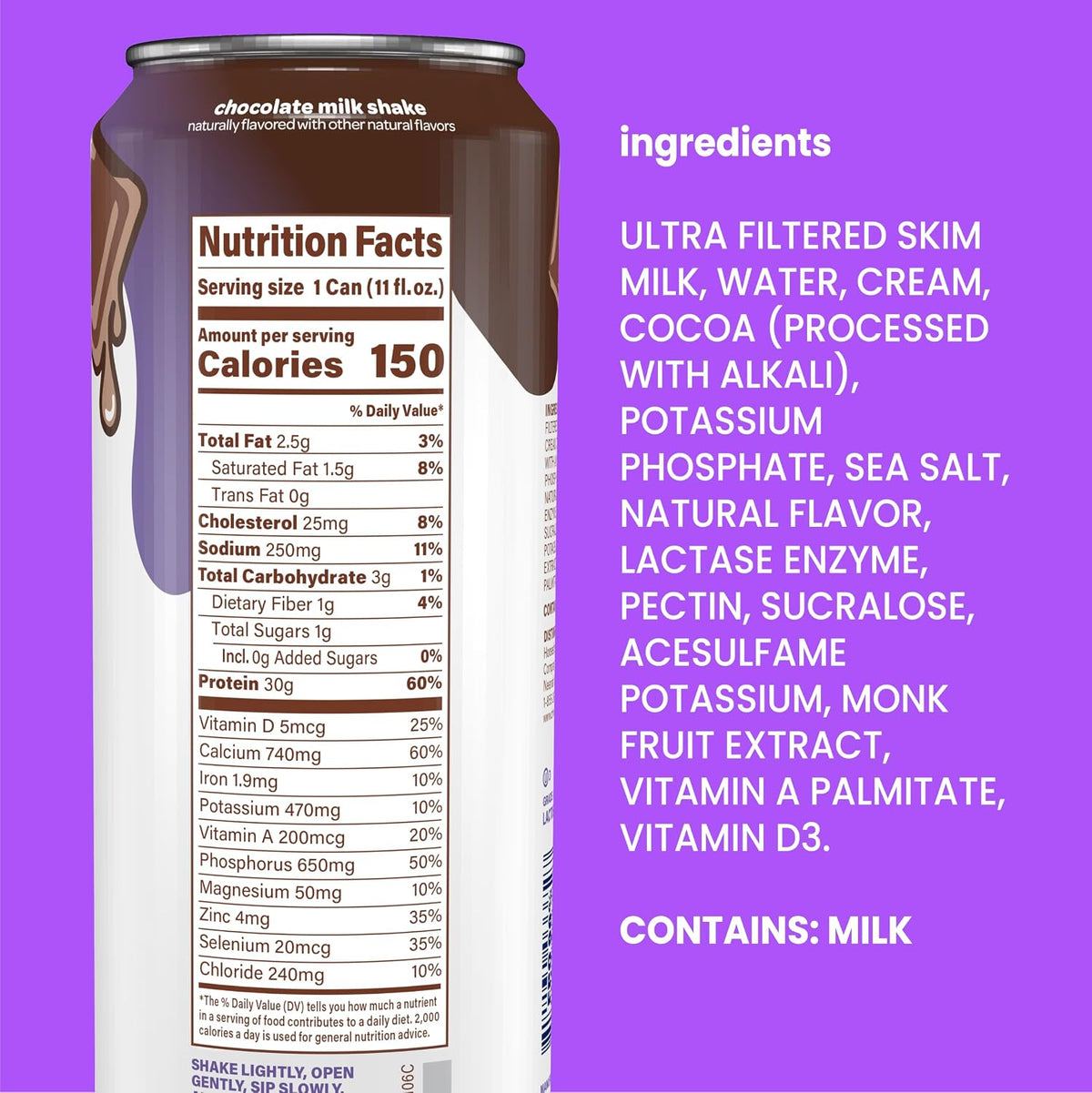 Nurri Batido de leche ultra filtrado de proteína de 1.06 oz, chocol...