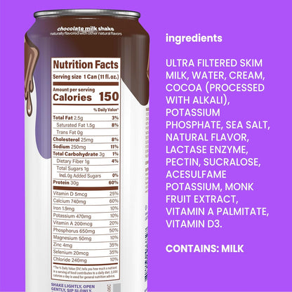 Nurri Batido de leche ultra filtrado de proteína de 1.06 oz, chocol...