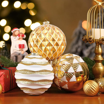 Alupssuc - Bolas de Navidad grandes de 6 pulgadas, 4 unidades | Ado...