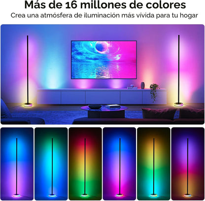 Wfiia RGBICW - Lámpara de pie inteligente LED de 59 pulgadas, ilumi...