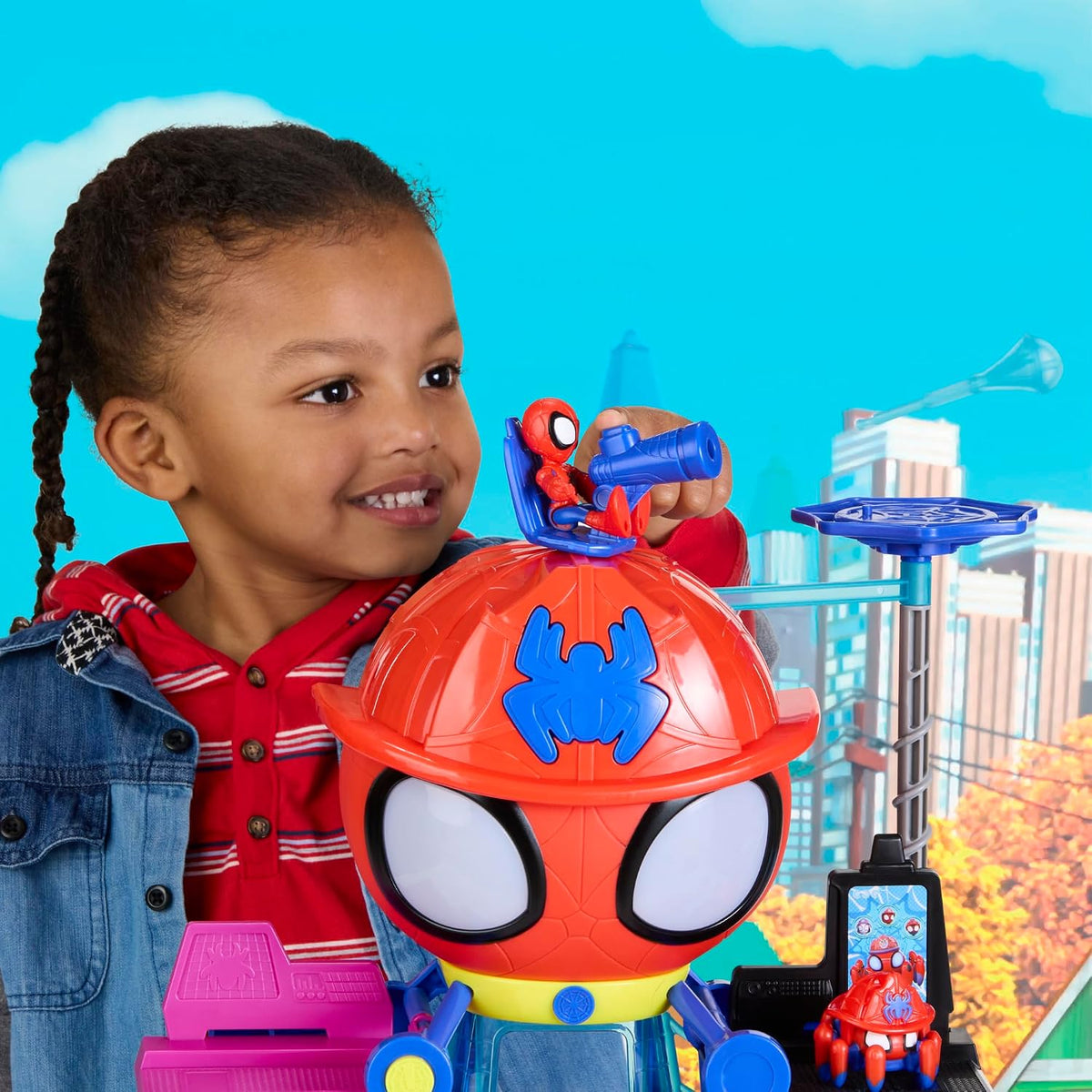 Marvel Spidey y sus increíbles amigos Rescue-Webs Web-Quarters Play...