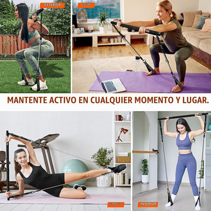 KUTIZE Kit de barra de pilates con bandas de resistencia, equipo de...