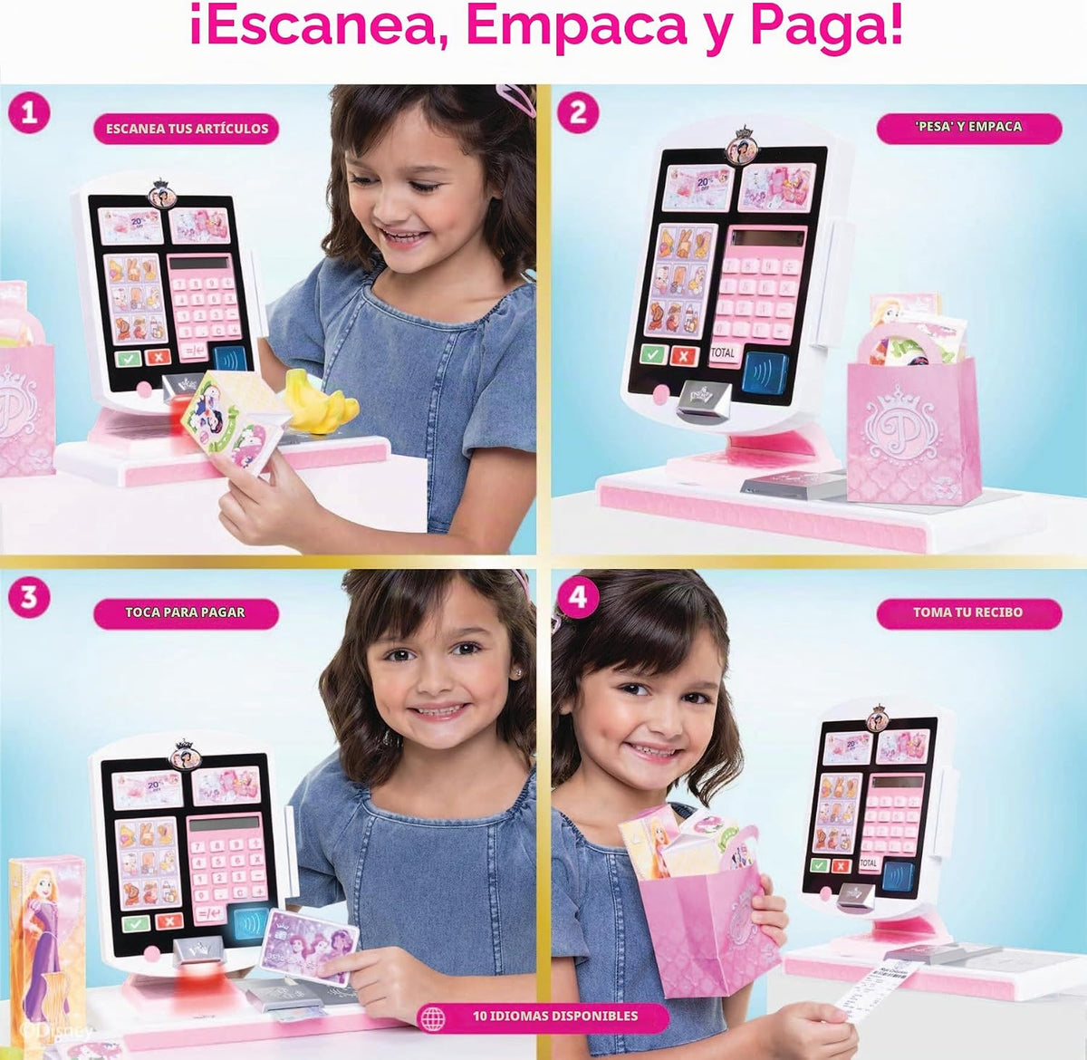Disney Princess - Juego de registro de comestibles para niños (26 p...