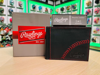Rawlings | Colección de carteras plegables para hombre | Cuero Genu...