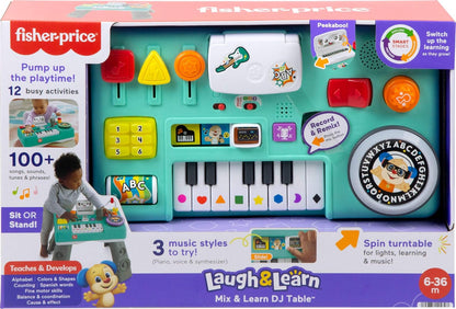 Fisher-Price Juguete para bebés y niños pequeños, mesa de DJ para r...