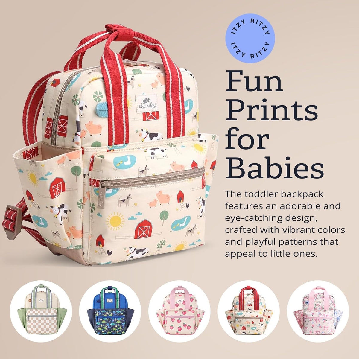 Itzy Ritzy Mochila para niños pequeños \u2013 Bolsa de guardería \u...