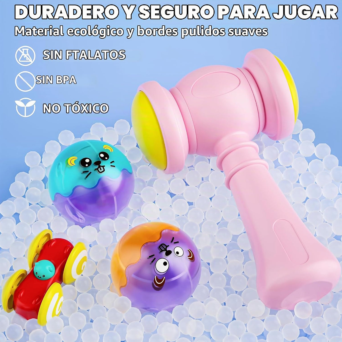 Juguete Montessori de pista de carreras con rampa para coche y caíd...