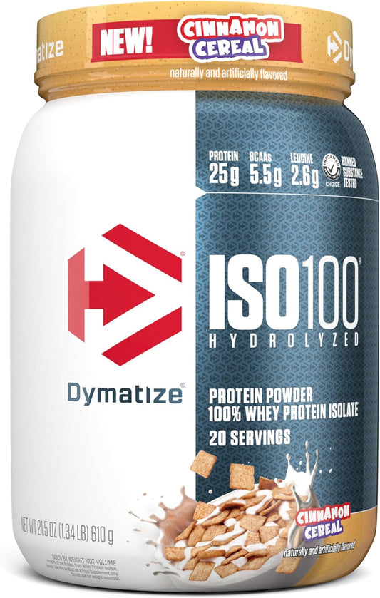 Dymatize Proteína en polvo ISO100, 100% aislado de suero de leche |...
