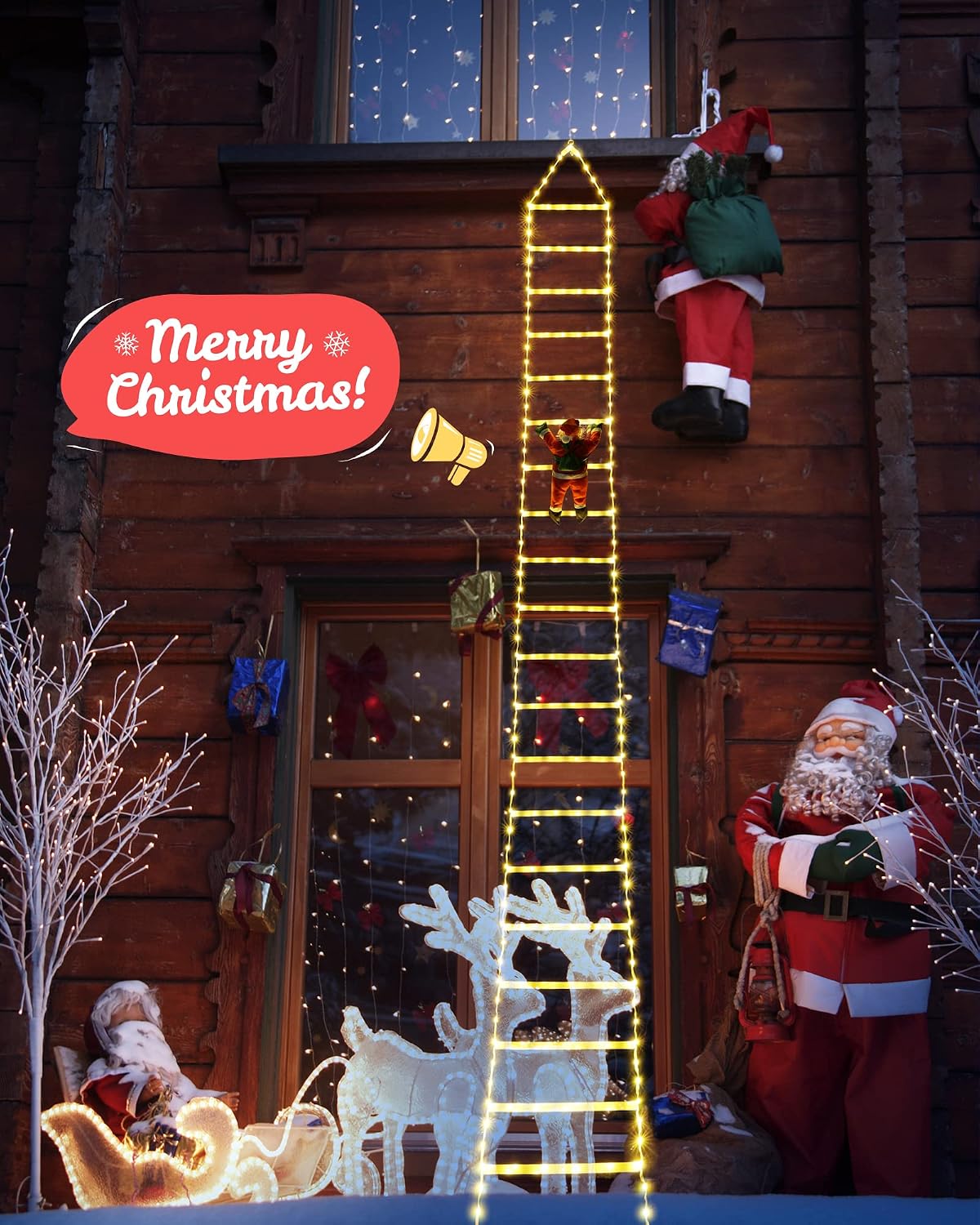 Toodour Luces LED de Navidad – Luces decorativas de Navidad de 11.5...