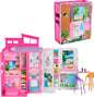 Barbie Juego de casa de muñecas, casa de escapada con accesorios |...