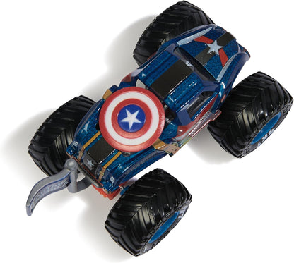 Monster Jam, Marvel - Paquete de 4 camiones monstruos fundidos a es...