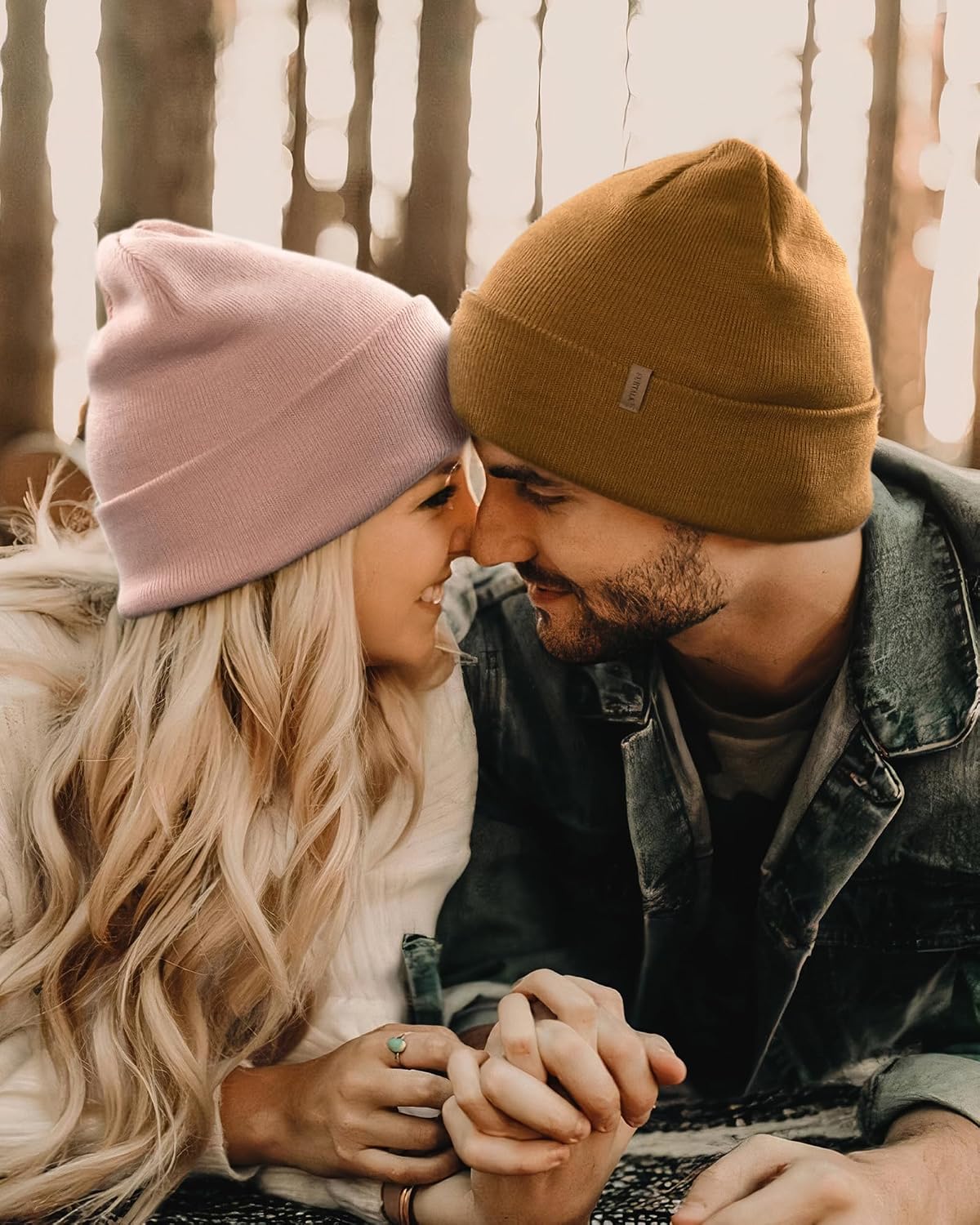 FURTALK Gorro para Hombres y Mujeres con Puños Tejido Grueso Unisex...