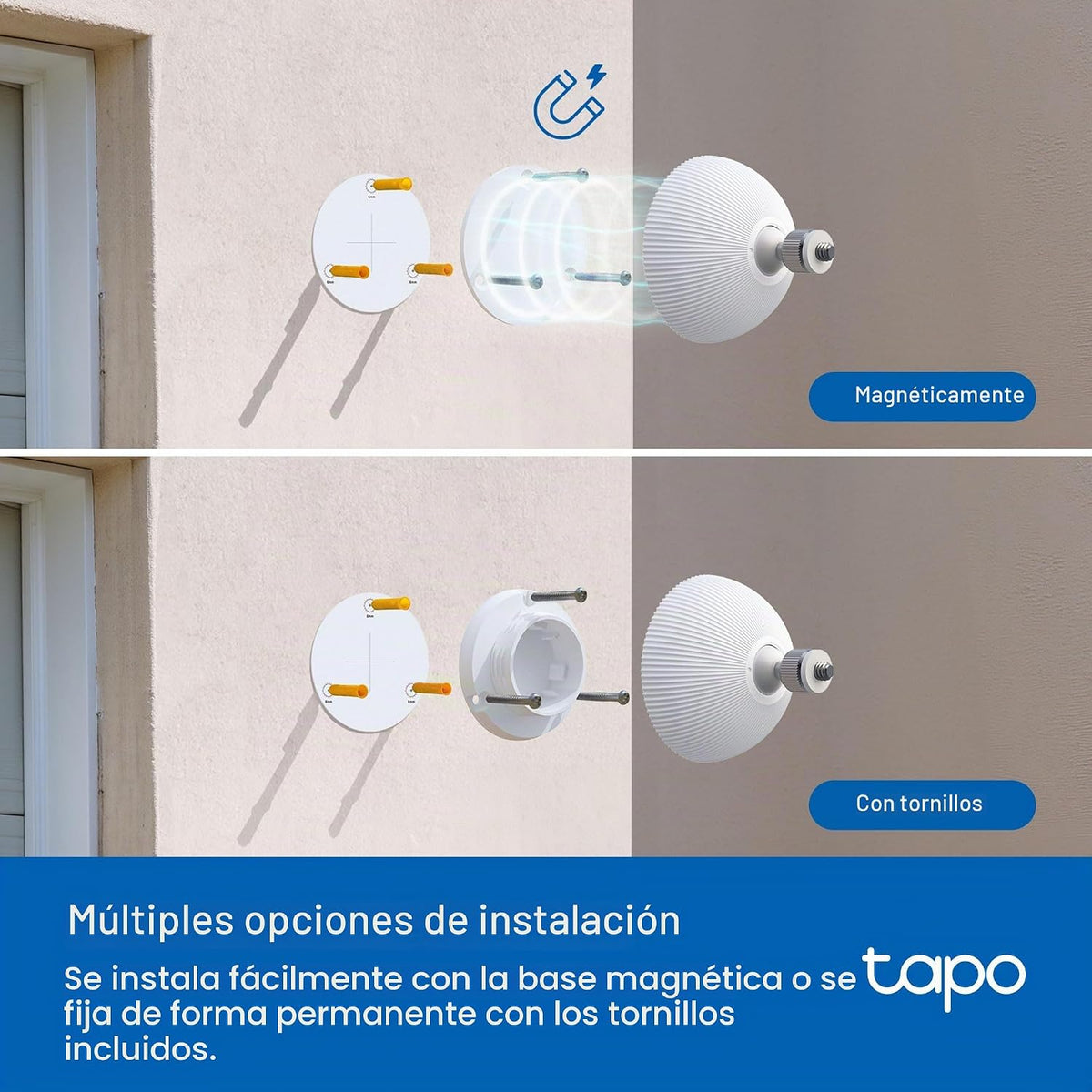 Tapo Base magnética de repuesto CA500 para cámaras de batería | Sop...