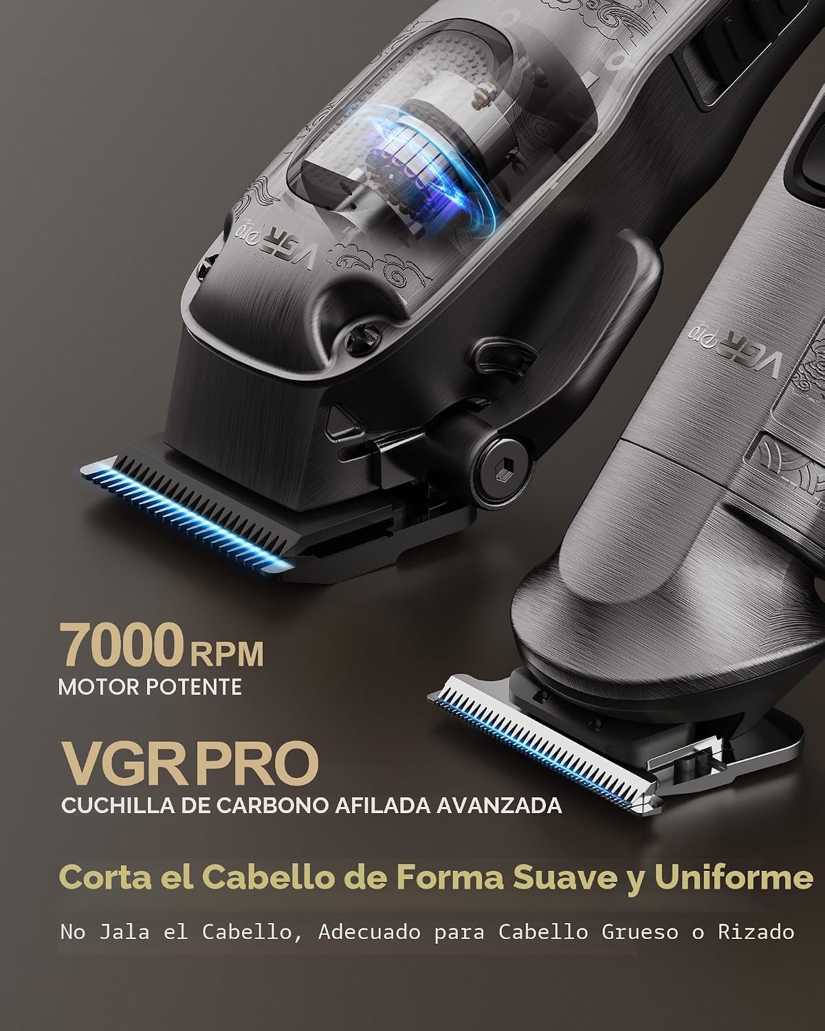 VGRPRO - Juego de cortapelos y recortadora inalámbrica profesional...