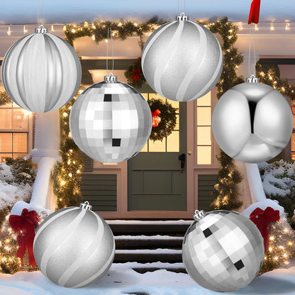 Tigeen - 4 bolas decorativas de Navidad grandes de 6 pulgadas | Ado...