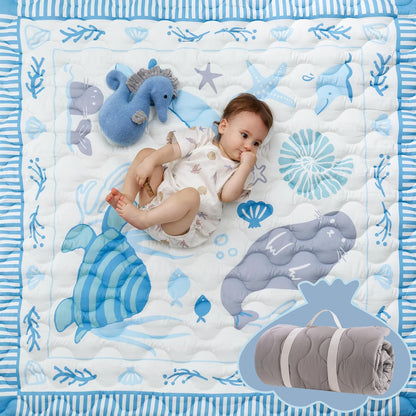 Momcozy Alfombra de juego para bebé para piso, alfombra gruesa de c...