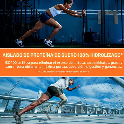 Dymatize Proteína en polvo ISO100, 100% aislado de suero de leche |...