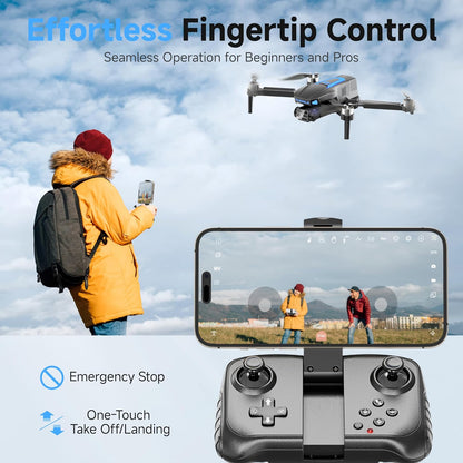 PLEGBLE Drones con cámara para adultos 4K, dron FPV principiante |...