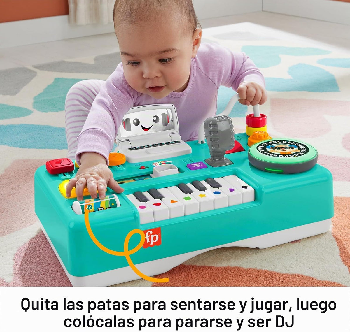 Fisher-Price Juguete para bebés y niños pequeños, mesa de DJ para r...
