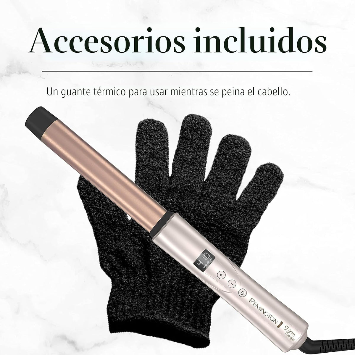 Remington Shine Therapy - Varita rizadora, 1 pulgada, aceite de arg...