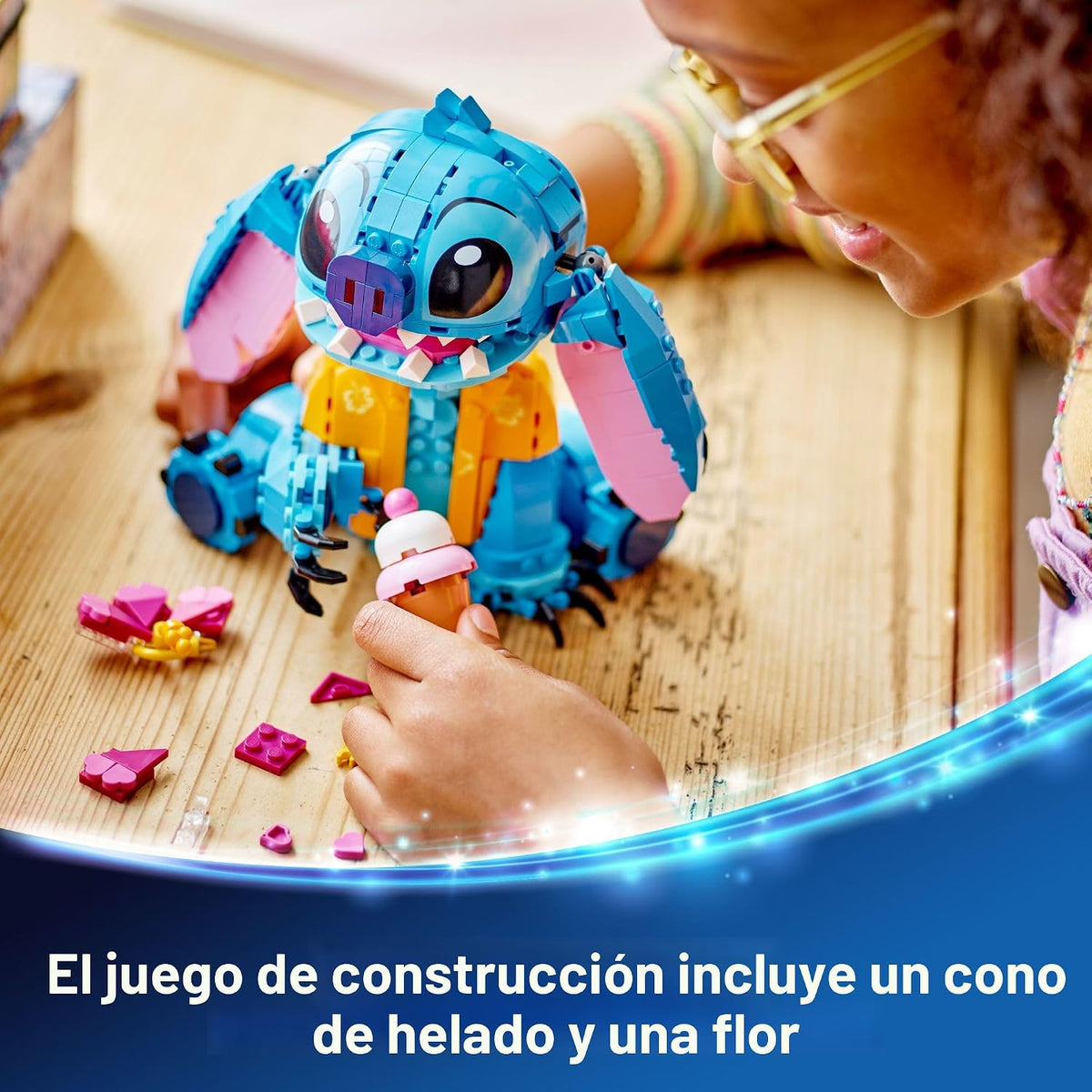 LEGO Disney Stitch Kit de construcción de juguete, juguete de Disne...