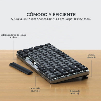Satechi SM1 - Teclado mecánico al 75% para Mac y Windows, teclado B...