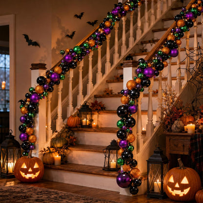Yuxung 2 guirnaldas de adornos de bolas de Halloween de 6 pies | Bo...