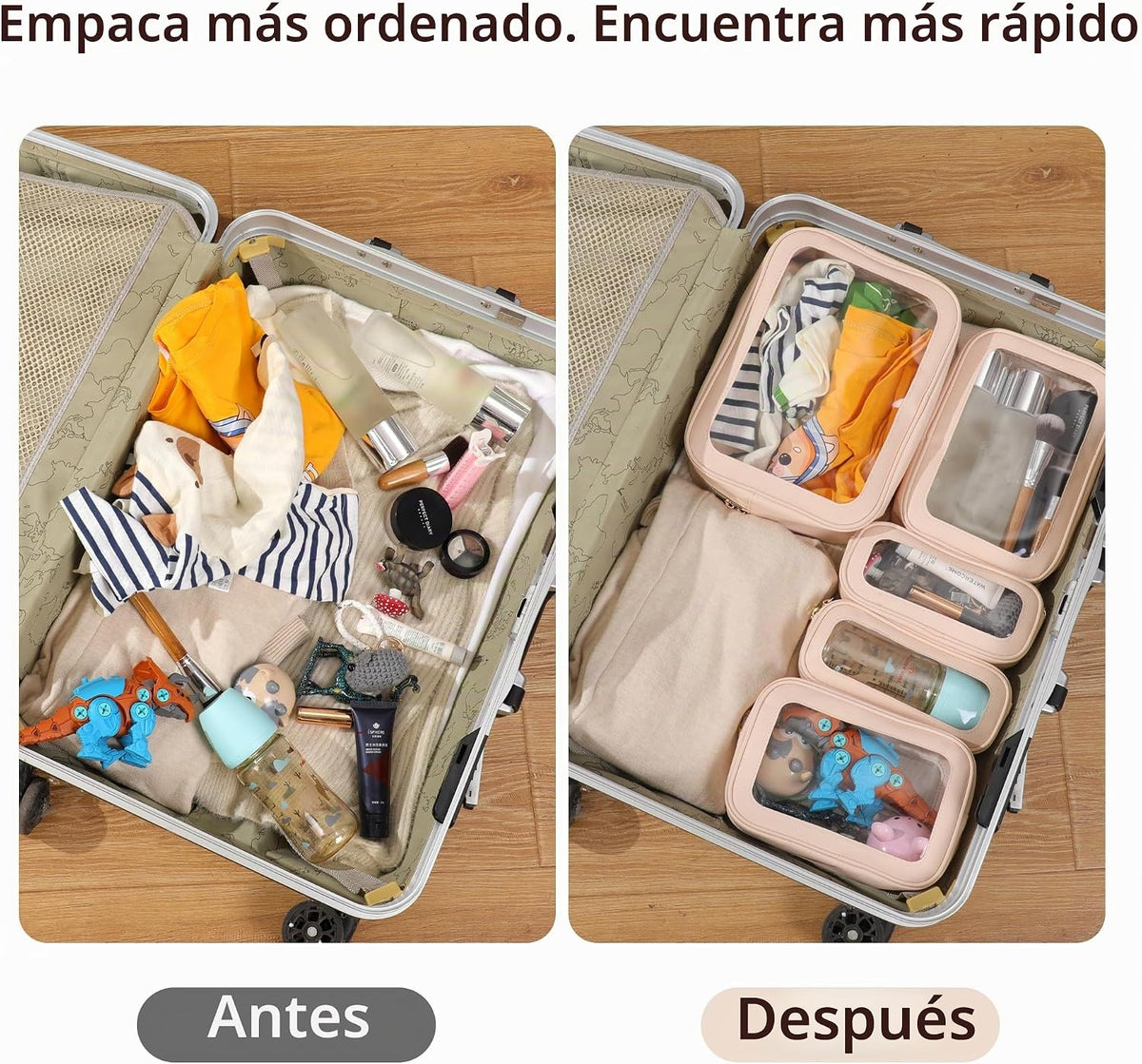 Juego de 5 bolsas organizadoras para pañales, bolsas organizadoras...