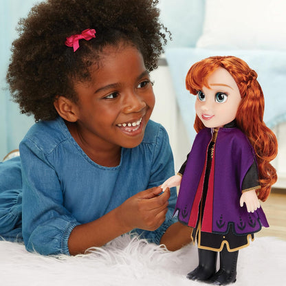 Disney Frozen 2 Muñeca de viaje Anna, 14 pulgadas de alto