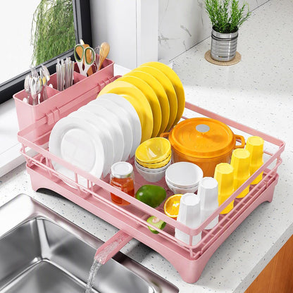 SNTD Escurridor de platos para encimera de cocina, 11.8 pulgadas de...