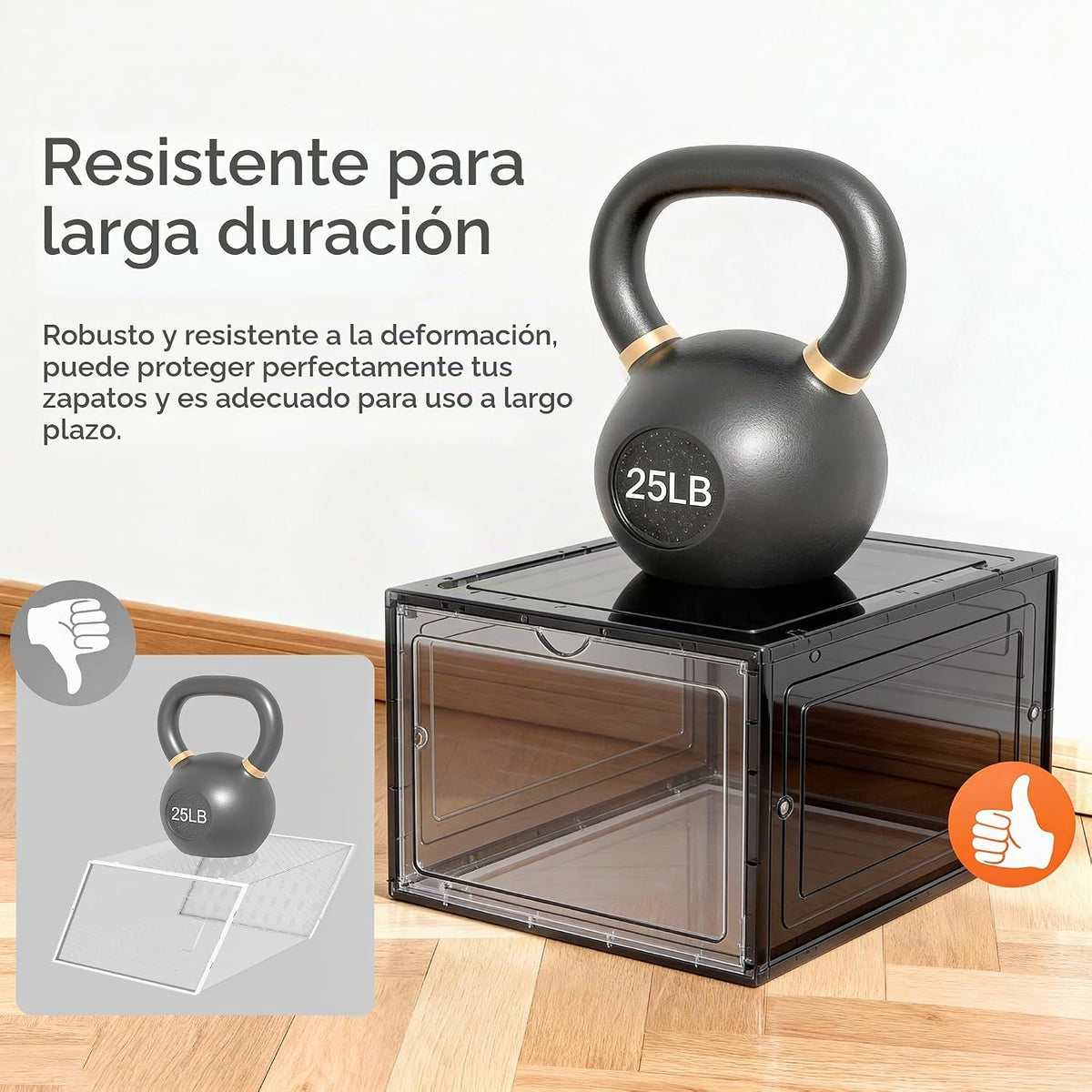 Pinkpum - Caja de almacenamiento para zapatos duros mejorada, paque...