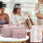 LOVEVOOK Bolsa de pañales con funda para chupete y cambiador, bolsa...