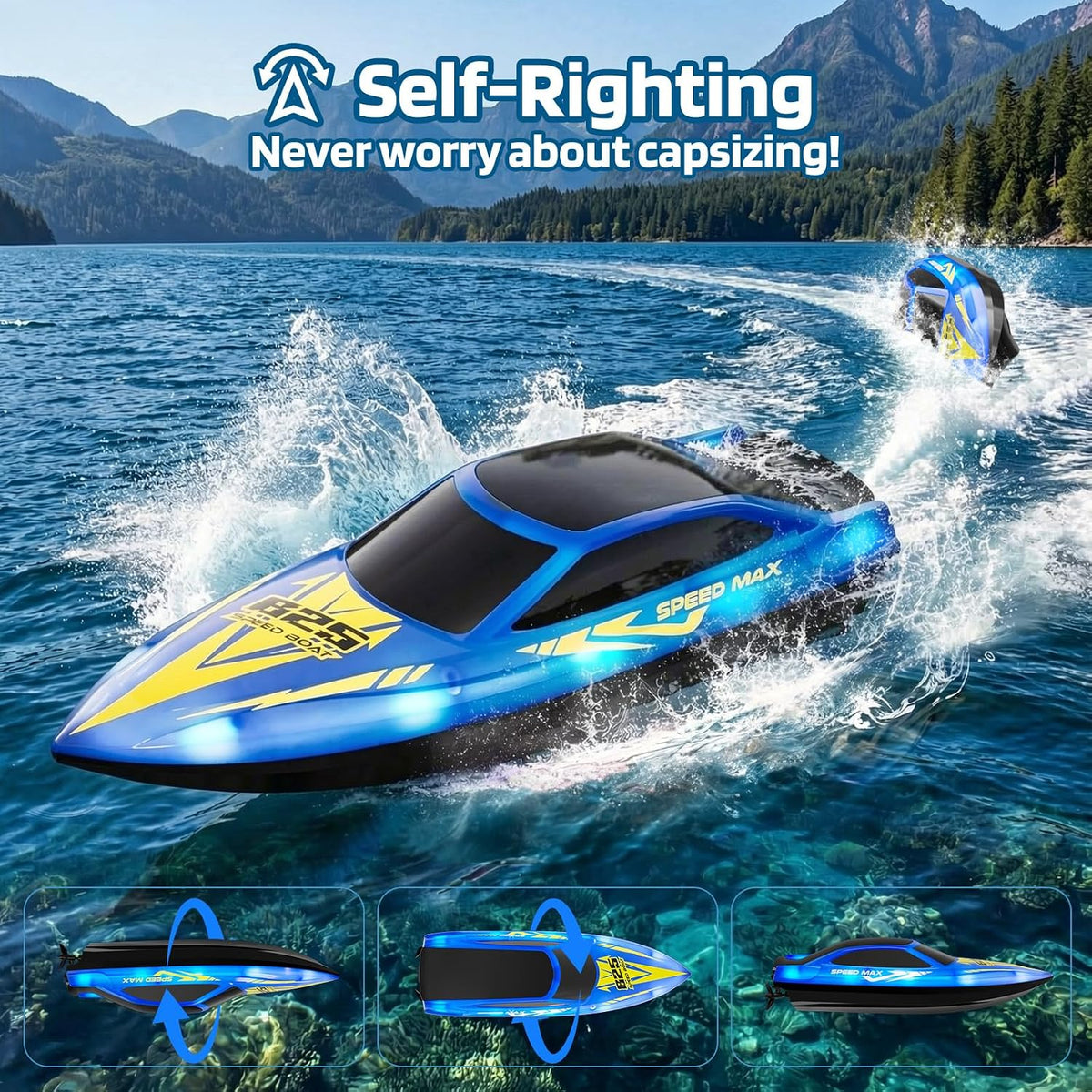 Barco a control remoto para niños, barcos RC para piscina, lago, rí...