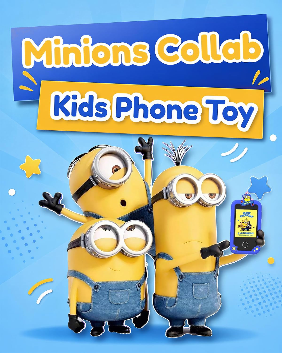 KOKODI Juguetes inteligentes para niños, Minions Collab Regalos de...