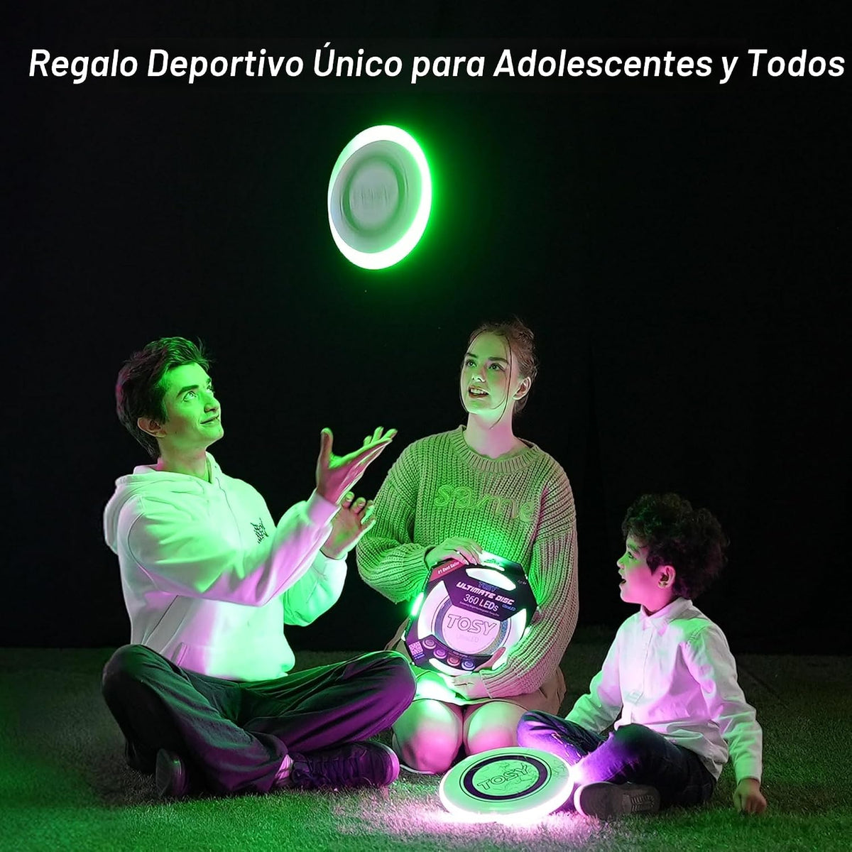 TOSY Disco volador: 16 millones de colores RGB o 36 LED, extremadam...