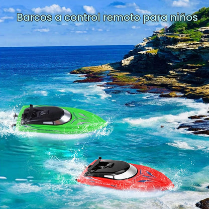 Lumiparty Paquete de 2 botes a control remoto, barcos de control re...