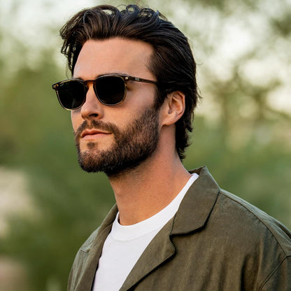 WMP Eyewear - Gafas de sol polarizadas modernas y redondas para hom...