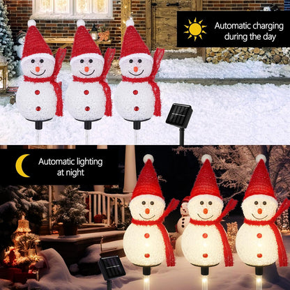 TAILERRI Luces solares de Navidad para camino, decoración al aire l...